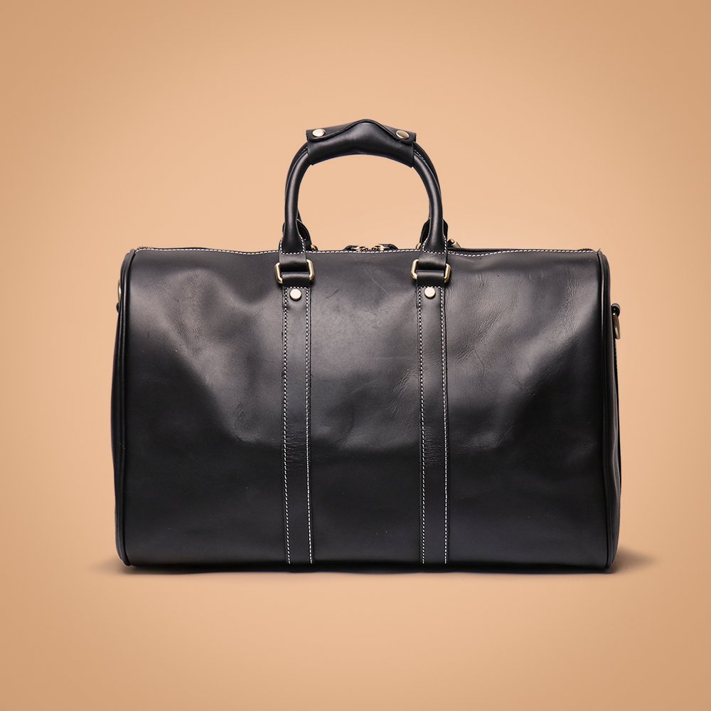 Full Grain Leather Duffle Bag - De Luca (I) - Indifference