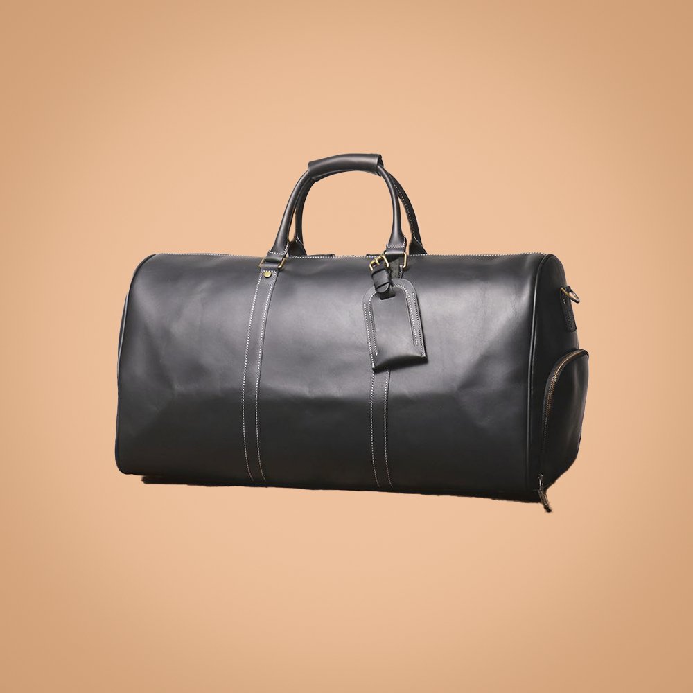 Premium Leather Tour Style Duffel Bag