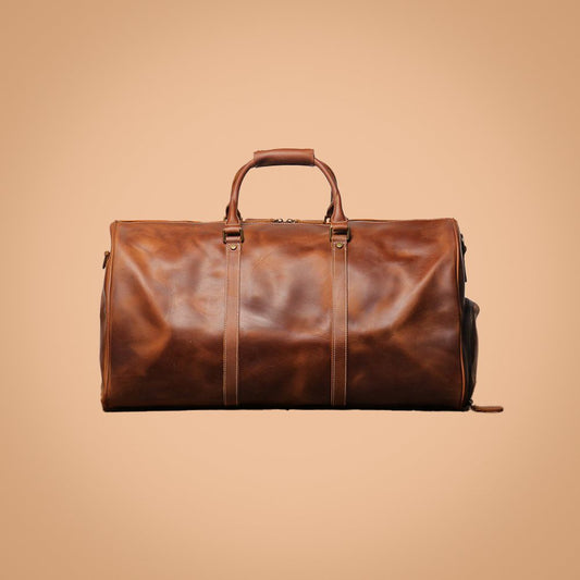 Full Grain Leather Duffle Bag - De Luca (II) - Indifference