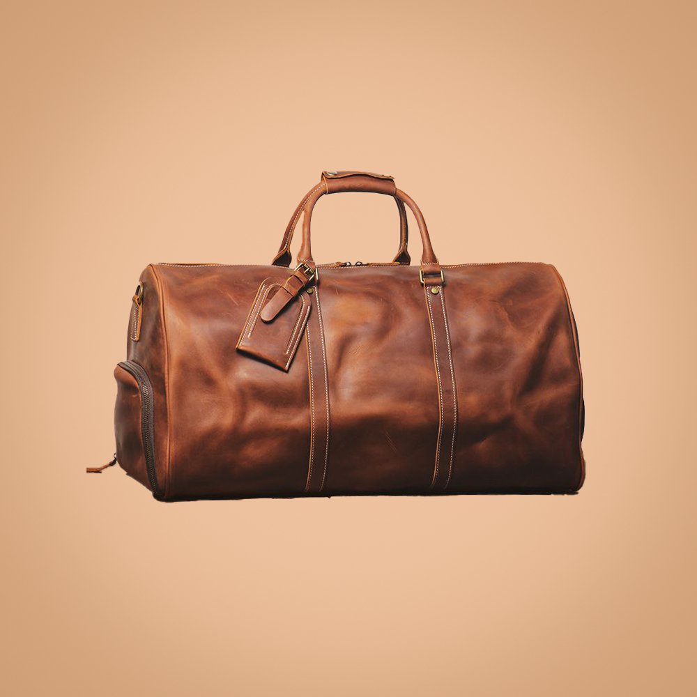 Full Grain Leather Duffle Bag - De Luca (II) - Indifference