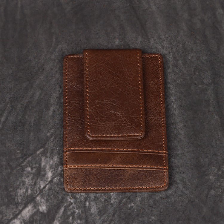 Full Grain Leather Money Clip - Piras (II) - Three of Crafts