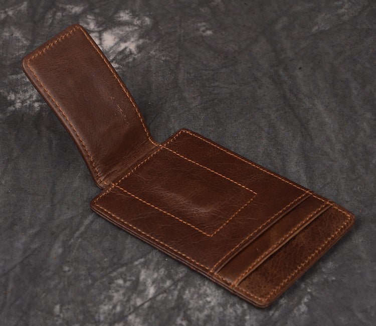 Full Grain Leather Money Clip - Piras (II) - Three of Crafts